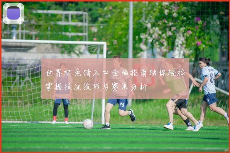世界杯竞猜入口全面指南助你轻松掌握投注技巧与赛果分析
